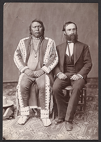 Ute Chief Ouray and Otto Mears between 1860 and 1880